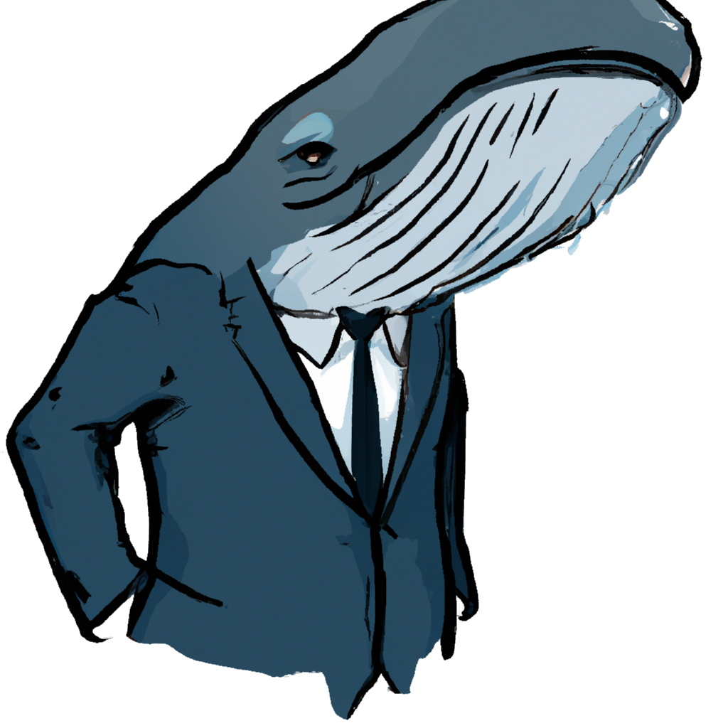 Logo for the Big Corporate Whale Hunting website